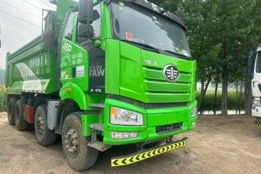 二手一汽解放 新J6P重卡 2020款 375马力 8X4 5.8米自卸车(国五) 前四后八 锡柴二手自卸车 黄牌