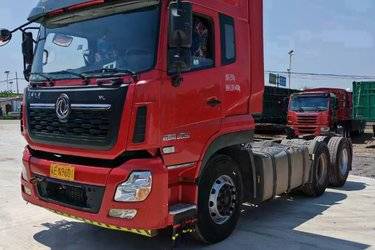 二手东风商用车 天龙VL重卡 2019款 450马力 6X4牵引车(国五) 双驱 雷诺二手牵引车 黄牌