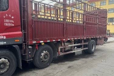 二手中国重汽 斯太尔DM5G重卡 280马力 8X4 9.6米仓栅式载货车(国五) 前四后八 曼二手载货车 黄牌