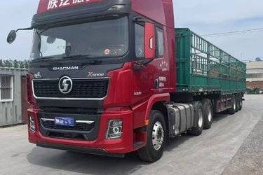 二手陕汽重卡 德龙X5000 530马力 6X4 AMT自动挡牵引车(国六) 双驱 潍柴二手牵引车 黄牌