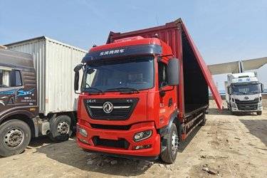 二手东风商用车 天锦KR 星耀版 260马力 4X2 9.8米翼开启厢式载货车(国六) 单桥 东风康明斯二手载货车 黄牌