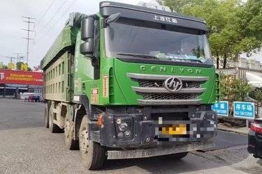 二手上汽红岩 杰狮重卡 430马力 8X4 6.5米自卸车(国五) 前四后八 上菲红二手自卸车 黄牌
