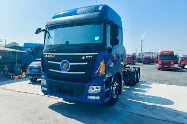 二手福田 欧曼GTL 质享版 基本型 460马力 6X4 LNG牵引车(带缓速器)(采埃孚16挡)(国六) 双驱 康明斯二手牵引车 黄牌