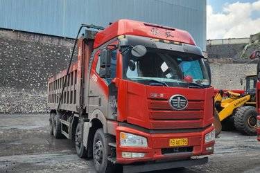 二手一汽解放 J6P重卡 460马力 8X4 7.8米自卸车(国五) 前四后八 潍柴二手自卸车 黄牌