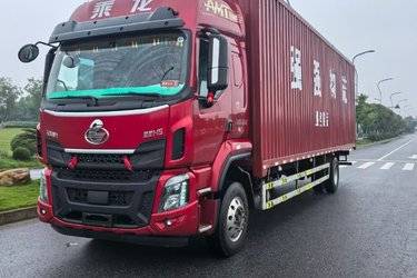 二手东风柳汽 乘龙H5中卡 270马力 4X2 9.7米厢式载货车(国六) 单桥 玉柴二手载货车 黄牌