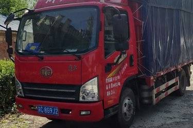 二手解放 虎VN 140马力 4.16米单排仓栅式轻卡(国六) 单桥 锡柴二手载货车 蓝牌