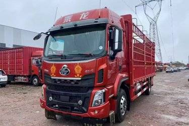 二手东风柳汽 乘龙H5中卡 290马力 4X2 6.8米仓栅式载货车(国六) 单桥 玉柴二手载货车 黄牌