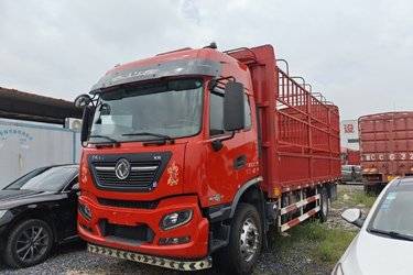 二手东风商用车 天锦KR重卡 300马力 4X2 6.8米仓栅式载货车(东风)(国六) 单桥 康明斯二手载货车 黄牌