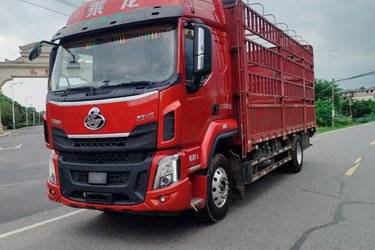 二手东风柳汽 乘龙H5中卡 270马力 4X2 6.8米仓栅式载货车(国六) 单桥 玉柴二手载货车 黄牌