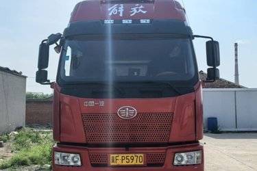 二手一汽解放 J6L 质惠版 260马力 6X2 7.7米仓栅式载货车(国六) 前四后四 大柴二手载货车 黄牌