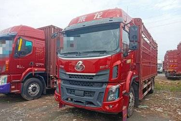 二手东风柳汽 乘龙H5中卡 240马力 4X2 6.8米仓栅式载货车(国五) 单桥 玉柴二手载货车 黄牌