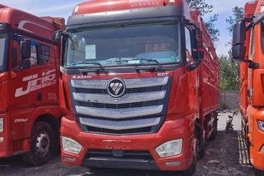 二手福田 欧曼EST 标载版 470马力 8X4 9.56米AMT自动挡仓栅式载货车(国六) 前四后八 福田康明斯二手载货车 黄牌图片