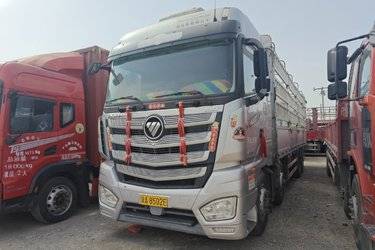 二手福田 欧曼EST 标载版 470马力 8X4 9.56米仓栅式载货车(国六) 前四后八 福田康明斯二手载货车 黄牌