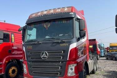 二手三一集团 朱宏版 500马力 6X4牵引车(国五) 双驱 玉柴二手牵引车 黄牌图片