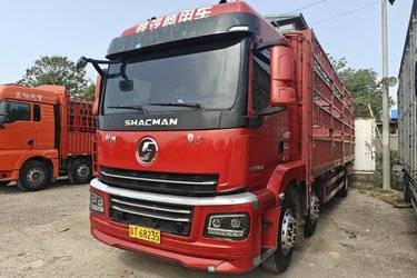 二手陕汽商用车 轩德翼3 350马力 6X2 9.5米仓栅式载货车(国六) 前四后四 玉柴二手载货车 黄牌