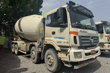 二手福田 欧曼ETX 375马力 8X4 5.8方混凝土搅拌车(国五) 前四后八 潍柴二手搅拌车图片