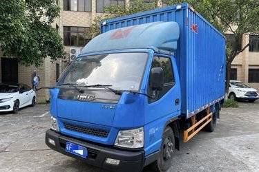 二手江铃 新顺达 116马力 4.21米单排厢式轻卡(加大货柜)(国五) 单桥 江铃二手载货车 蓝牌