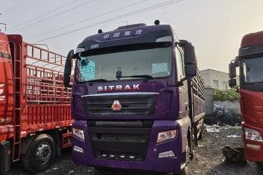 二手中国重汽 汕德卡SITRAK G7重卡 540马力 8X4 9.52米畜禽仓栅式载货车(国五) 前四后八 曼二手载货车 黄牌图片
