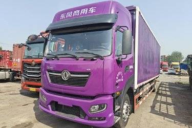 二手东风商用车 天锦KR PLUS 舒适版 290马力 4X2 9.8米AMT自动档厢式载货车(国六) 单桥 东风康明斯二手载货车 黄牌图片