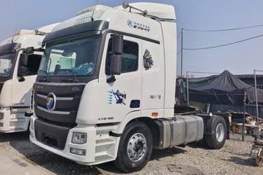 二手福田 欧曼GTL 6系重卡 460马力 4X2 AMT自动挡牵引车(国五) 单桥 康明斯二手牵引车 黄牌图片
