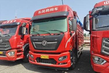 二手东风商用车 天锦KR PLUS 300马力 6X2 6.8米仓栅式载货车(国六) 前四后四 东风康明斯二手载货车 黄牌