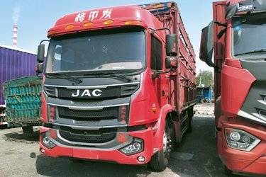 二手江淮 格尔发A5X中卡 220马力 4X2 6.8米仓栅式载货车(国六) 单桥 云内动力二手载货车 黄牌