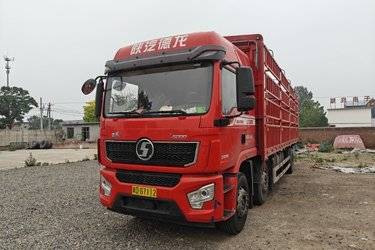 二手陕汽重卡 德龙L5000 菁英版 300马力 6X2 9.8米仓栅式载货车(国六) 前四后四 潍柴二手载货车 黄牌