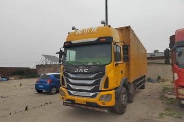 二手江淮 格尔发K5X重卡 标载型 240马力 6X2 9.5米厢式载货车(国五) 前四后四 玉柴二手载货车 黄牌