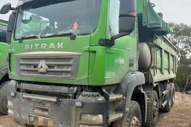 二手中国重汽 汕德卡SITRAK G7H重卡 标重版 400马力 8X4 6米自卸车(国五) 前四后八 曼二手自卸车 黄牌