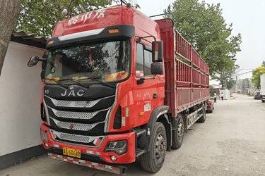 二手江淮 格尔发K5X重卡 260马力 6X2 9.5米仓栅式载货车(8挡)(国五) 前四后四 锡柴二手载货车 黄牌