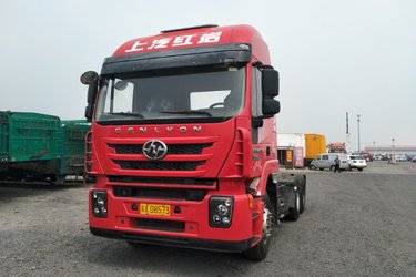 二手上汽红岩 杰狮M500重卡 430马力 6X4牵引车(国五) 双驱 上菲红二手牵引车 黄牌