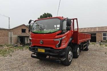 二手飞碟 W7 220马力 6.8米排半栏板载货车(国六) 前四后四 潍柴二手载货车 黄牌图片