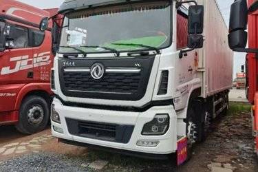 二手东风商用车 天龙VL重卡 292马力 6X2 9.6米厢式载货车(国五) 前四后四 东风康明斯二手载货车 黄牌