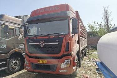二手东风商用车 天龙重卡 292马力 6X2 9.6米仓栅式载货车(国五) 前四后四 雷诺二手载货车 黄牌