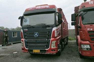 二手三一集团 俊领版 430马力 8X4 9.6米仓栅式载货车(国五) 前四后八 康明斯二手载货车 黄牌
