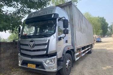 二手福田 欧航R系 240马力 4X2 9.85米厢式载货车(国六) 单桥 福田康明斯二手载货车 黄牌图片