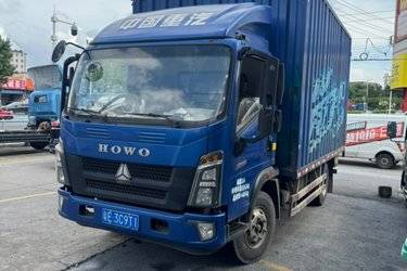 二手中国重汽HOWO 统帅 160马力 4.15米单排厢式轻卡(国五) 单桥 潍柴二手载货车 蓝牌图片