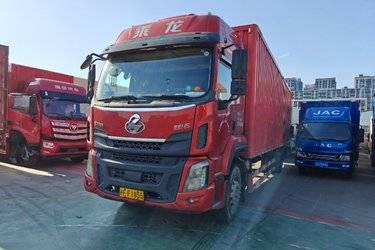二手东风柳汽 乘龙H5重卡 240马力 6X2 9.7米厢式载货车(国五) 前四后四 玉柴二手载货车 黄牌