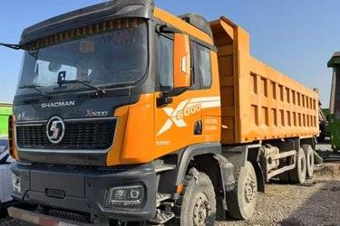 二手陕汽重卡 德龙X5000 菁英版 550马力 8X4 8.6米自卸车(国六) 前四后八 潍柴二手自卸车 黄牌