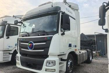 二手福田 欧曼GTL 6系重卡 460马力 4X2 AMT自动挡牵引车(国五) 单桥 福田康明斯二手牵引车 黄牌图片