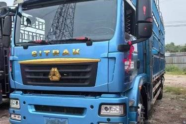 二手中国重汽 汕德卡SITRAK G5S重卡 290马力 4X2 6.75米AMT自动档仓栅式载货车(国六) 单桥 曼二手载货车 黄牌