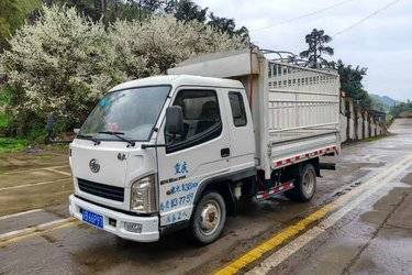 二手一汽红塔 解放霸铃 78马力 3.02米单排仓栅式轻卡(国五) 单桥 一汽二手载货车 蓝牌图片