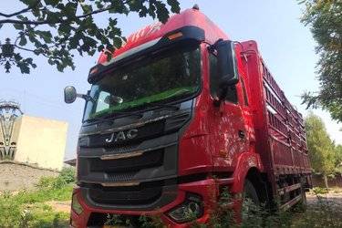 二手江淮 格尔发A5X重卡 240马力 4X2 6.8米仓栅式载货车(国五) 单桥 锡柴二手载货车 黄牌图片