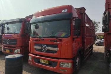 二手东风 多利卡D9 220马力 4X2 6.8米仓栅式载货车(高顶)(国五) 单桥 东风康明斯二手载货车 黄牌图片