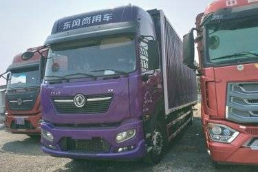 二手东风商用车 天锦KR 290马力 4X2 9.8米厢式载货车(国六)(高顶双卧)(国六) 单桥 康明斯二手载货车 黄牌图片