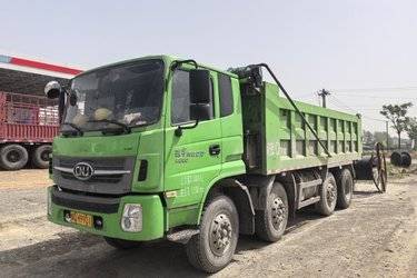 二手南骏汽车 瑞宇R60D 260马力 8X2 6.2米自卸车(后桥提升)(国五) 8X2 玉柴二手自卸车 黄牌图片
