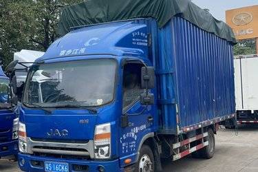 二手江淮 帅铃Q6 120马力 4.12米单排厢式轻卡(国五) 单桥 江西五十铃二手载货车 蓝牌图片