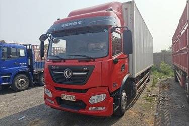二手东风商用车 天锦KR 星辰版 225马力 4X2 9.8米厢式载货车(国六) 单桥 雷诺二手载货车 黄牌图片