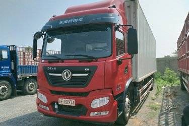 二手东风商用车 天锦KR 星辰版 225马力 4X2 9.8米厢式载货车(国六) 单桥 雷诺二手载货车 黄牌图片