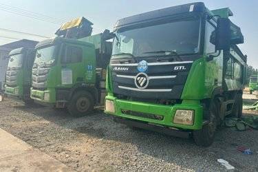 二手福田 欧曼GTL 9系重卡 350马力 6X4 5.6米自卸车(国五) 后八轮 潍柴二手自卸车 黄牌图片